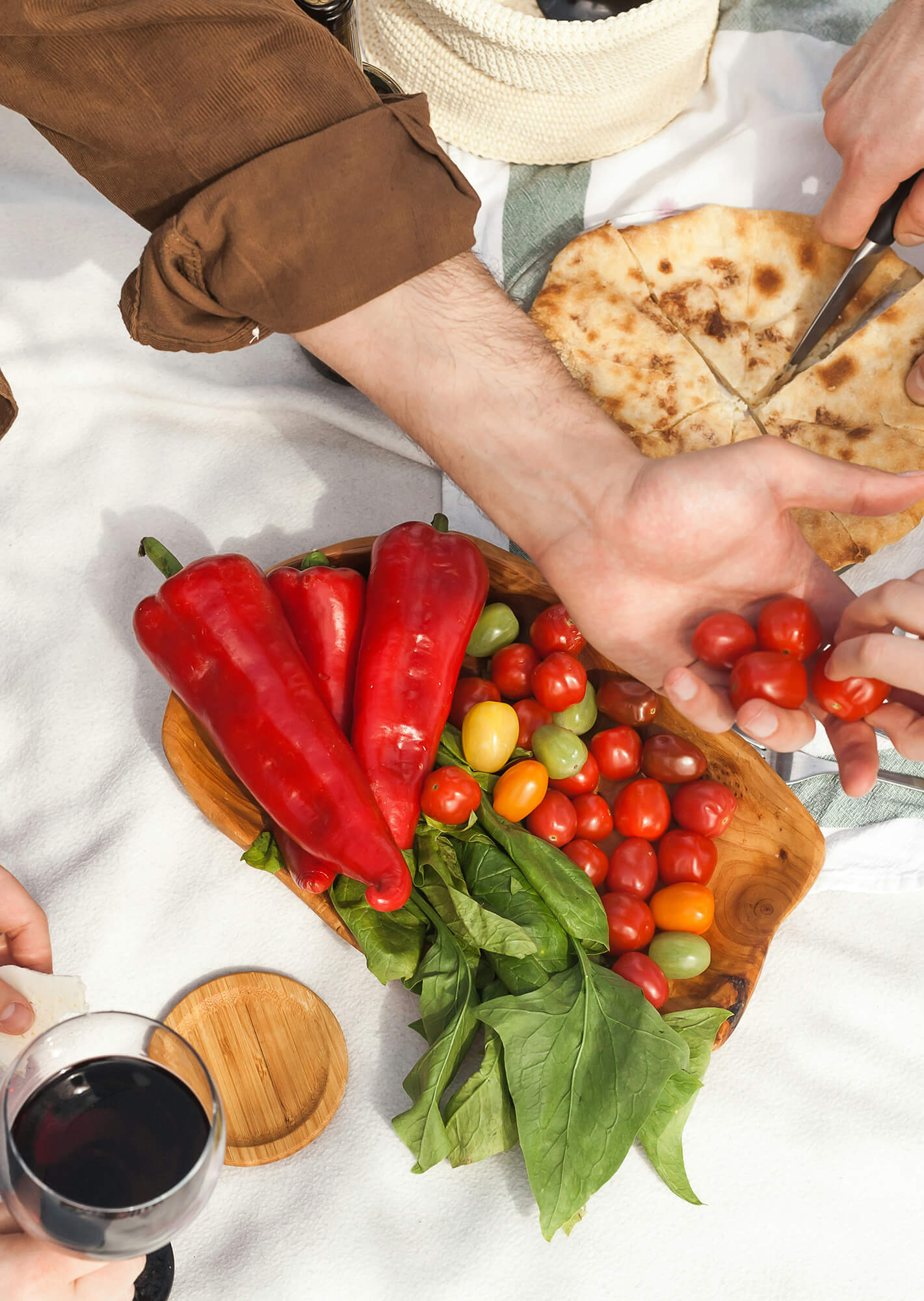 A table full of healthy food options.